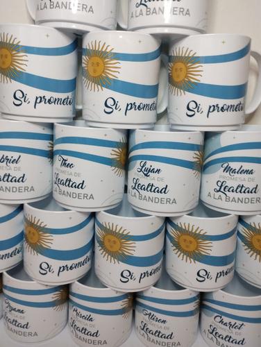 Taza Diseño Jura Promesa A La Bandera. Ideal Souvenirs 61 Un Varios Promesa A La Bandera