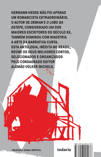 O lobo e outros contos, de Hesse, Hermann. Editorial Editora Todavia, capa dura em português, 2021