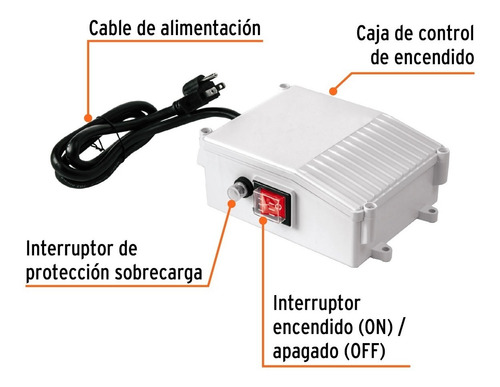 Caja De Control Para Bomba T/bala 1/2 Hp Truper 102707
