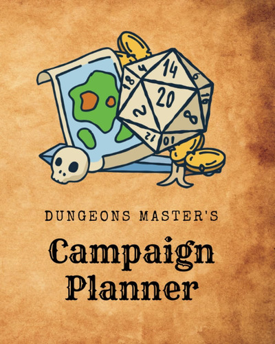 Libro: Dungeon Masters Planner: Organizador Y Creación De Ma