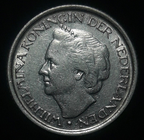 Moneda Holanda 25 Cent 1948 (único Año)