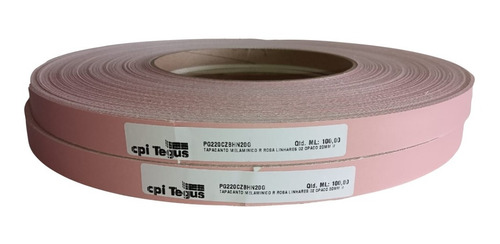 Rollo 100 Mts. Tapacanto Encolado Rosa 20mm