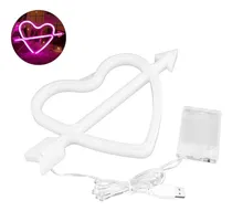 Comprar Letrero Neon Corazon Flecha Decoracion Luz Led Flex Aviso