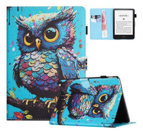 Funda De Tableta Inteligente Owl Para Amazon Kindle 11th [u]