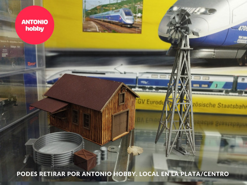 Granero Y Molino De Viento Casa De Campo Ho 1/87 Para Armar