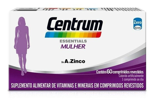 Centrum Essentials Mulher 60 Comprimidos Suplemento Vitamina