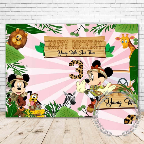 Moonlight Studio Cartel De Feliz Cumpleaños De Minnie Mouse 