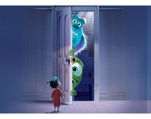 Telon Fondo Feliz Cumpleaño 7 X 5  Monsters Inc Boo Puerta