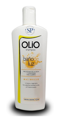 Shampoo Olio Baño De Luz Cabellos Sin Brillo X420cc