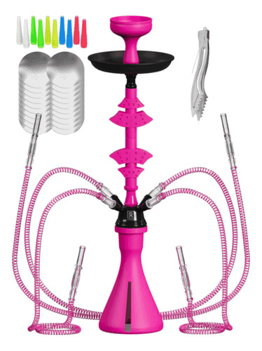 Hookah Set With Everything 4 Hose 50x Foil Big Silicone  Mmo