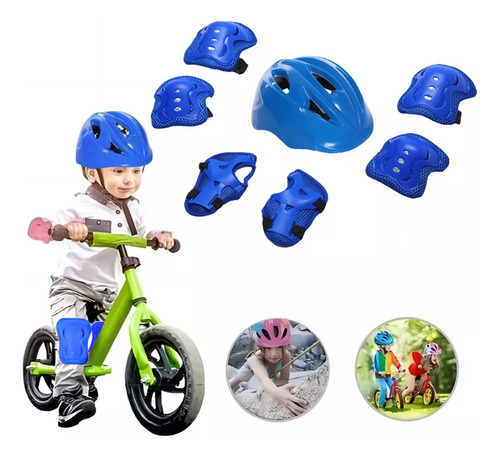 Rodilleras Coderas Y Munequeras Protección Para Ninos 7pcs