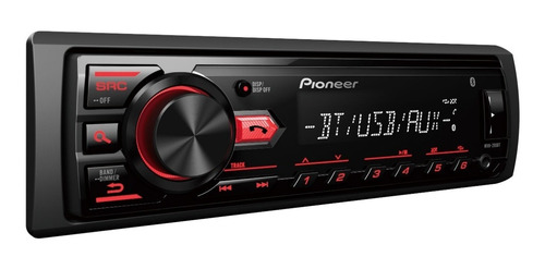 Radio Carro Pioneer Mvh 295bt Con Bluetooth Usb, Aux-in Mp3