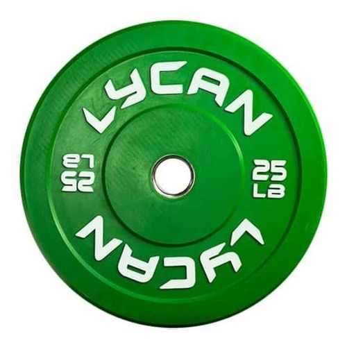 Par Discos De Colores En Lbs 25 Verde Lycan Crossfit