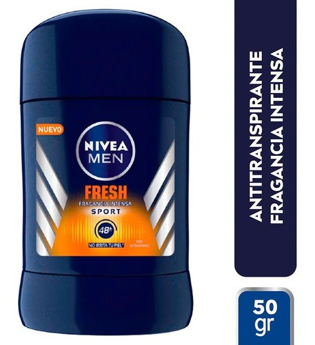  Nivea men fresh sport desodorante en barra 50 gramos