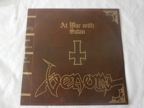 Lp Venom At War With Satan 1986, Vinil Heavy Metal Seminovo