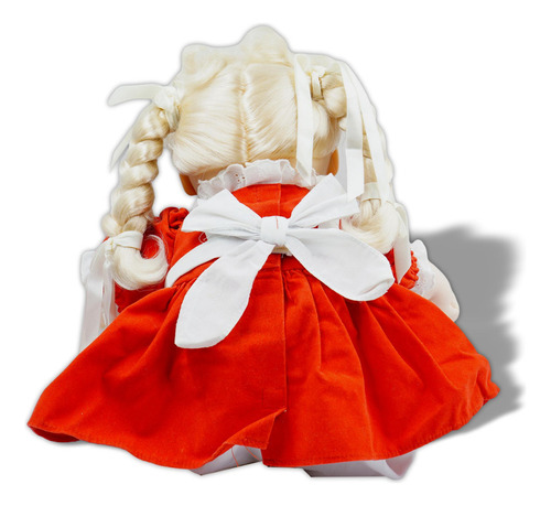 Coleco Cabbage Patch Kids Talking Girl Dress Red 1987
