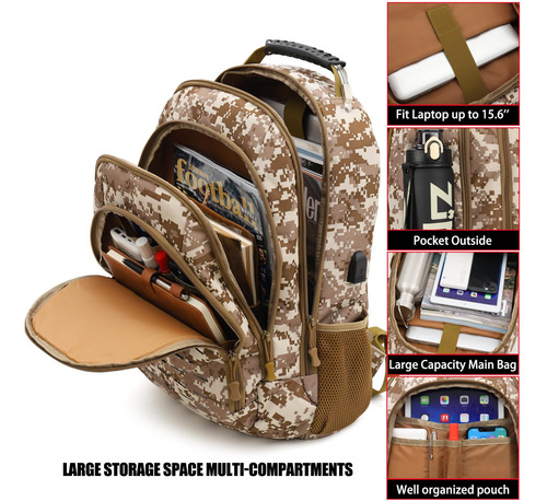 Yuanhees Mochila De Camuflaje, Pequeña Mochila Táctica Para
