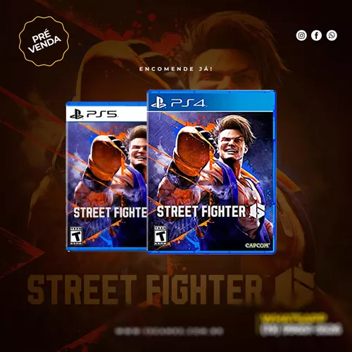 Street Fighter 6 Ps4 Mídia Física Pt Br Pronta