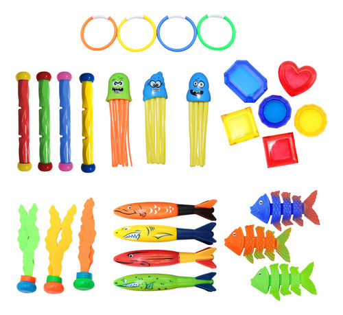 Juego De Juguetes Para Piscina, Variedad Submarina, Juguetes