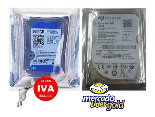 Imagen 2 de 6 de Disco Duro Portatil 500gb Interno 2.5 Ps3 Ps4 Wd/seagate Iva