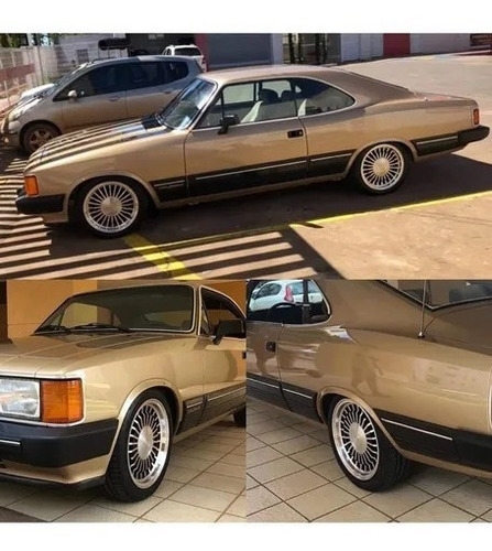Rodas Gm Opala Comodoro Ralinho Aro 17x7 5x114 (jogo) +bicos Cor Preto Com Diamantado