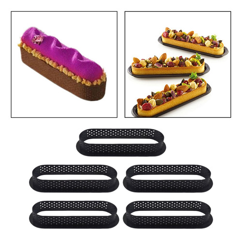 5 Moldes Perforados Para Tartas, Anillos Para Tartas Diy C