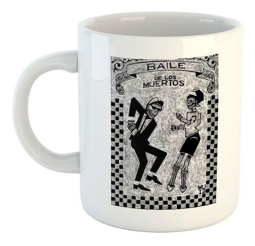 Taza De Plastico Baile De Los Muertos Dance Dibujo