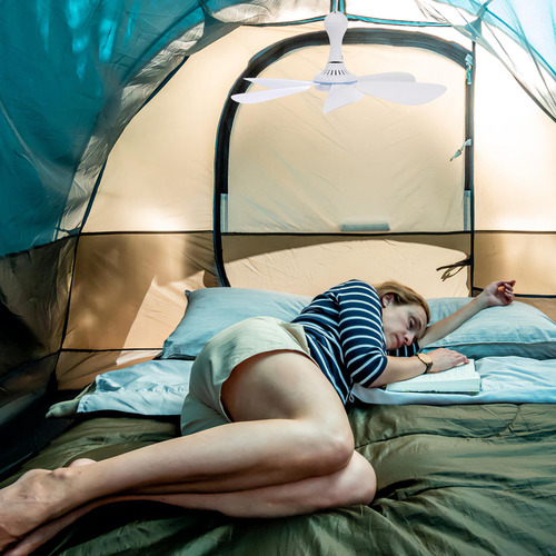 1 Juego De Ventilador De Techo Portátil Para Colgar Tiendas