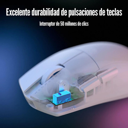 Mouse Redragon K1ng 1k M724 12400 Dpi - Blanco