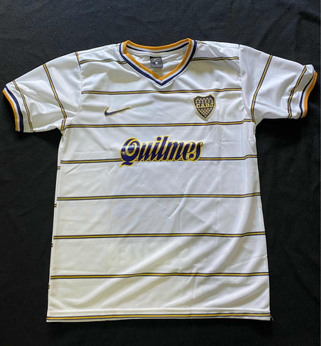 Camiseta Boca Juniors 1998 Mercosur Blanca Talle M