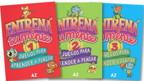 Combo 3 Libros Entrena Tu Mente Juegos Para Pensar