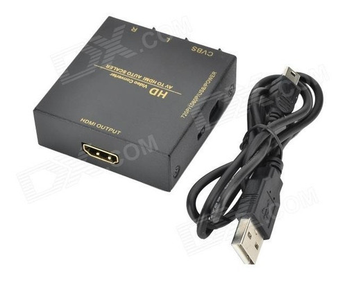 Conversor Hdmi In Rca Out 5v Pal Ntsc Metal Titan Belgrano