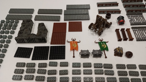 Lote Peças Mega Bloks Dragons Castle Castelo Dragon Gate 11 (Usado)