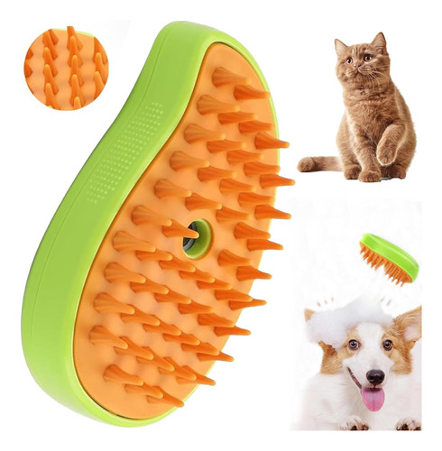 Steamy Cat Brush,cepillo De Vapor Para Gatos 3 En 1