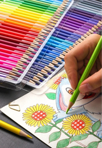 Imagem 2 de 7 de Lapis De Cor Artistico Profissional Com 180 Cores Brutfuner