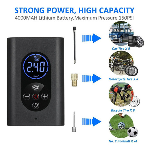 Inflador Neumático 150 Psi Aire Compresor Eléctrico