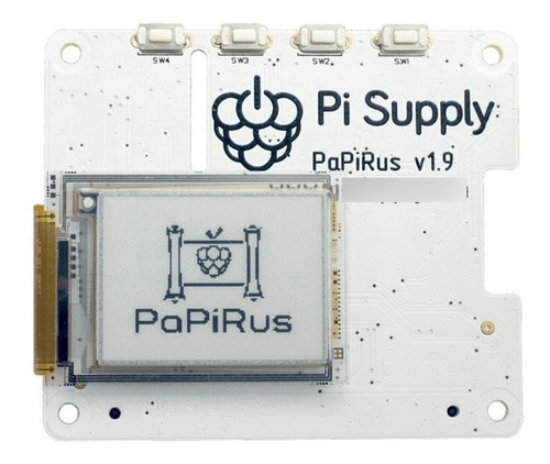 Papirus Hat 2.0 In - Epaper The Screen Hat For Raspberry Pi