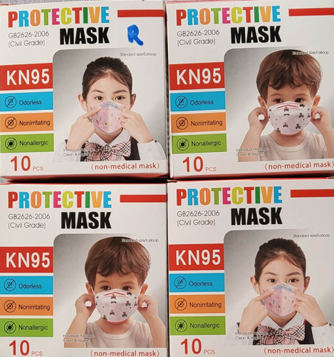 Mascarilla K N95 Niños Caja 10 Unidades Diseños