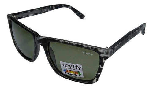 Óculos De Sol Snowfly Casual Unissex Branco E Preto 3427p-c2