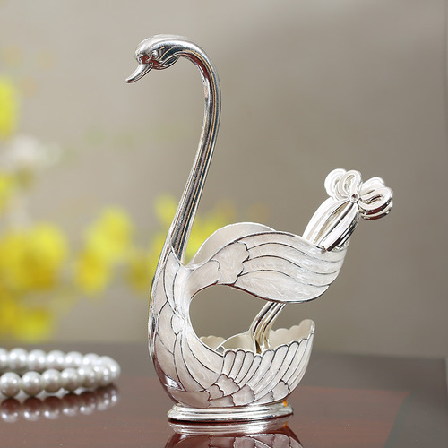 Set Elegante De Soporte Para Cuchara Y Tenedor Con Base De C