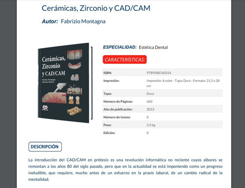 Cerámicas Zirconio Y Cad Cam. F. Montagna