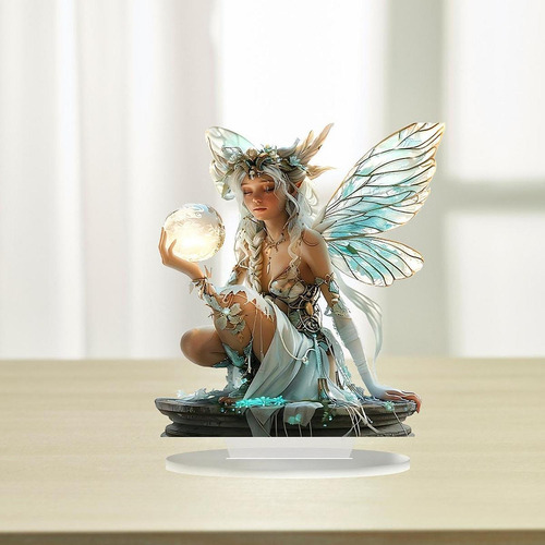 Decoración De Hadas De 2d, Estatua Plana De Niña Hermosa,