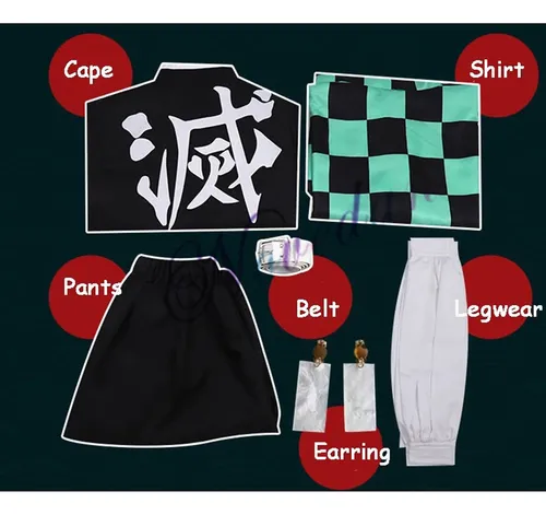 A Tanjirou Kamado Cosplay Anime Demon Slayer Cosplay