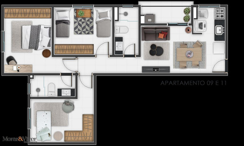 Imagem 14 de 15 de Apartamento Para Venda Em São José Dos Pinhais, Parque Da Fonte, 2 Dormitórios, 1 Banheiro, 1 Vaga - Sjp8448_1-1655374