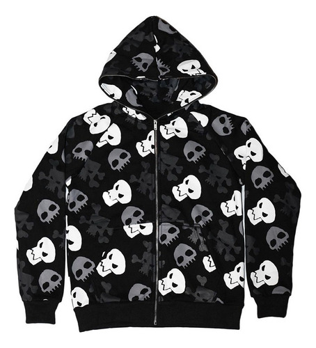 U Sudadera De Unisex Con Estampado De Calavera De Gran Tamañ