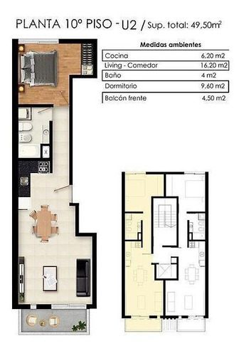Imagen 2 de 7 de Departamento En Venta De 1 Dormitorio En Rosario