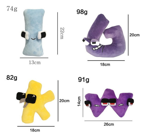 . Juguete De Peluche For Niños Con Almohada Con Alfabeto