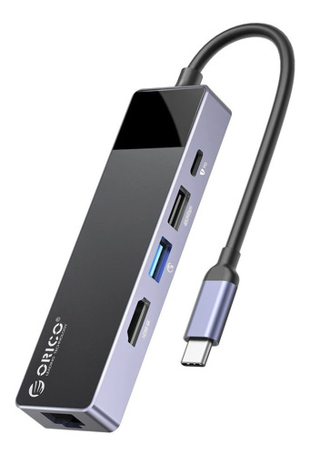 Hub Usb C, Adaptador Multipuerto Orico 5 En 1 Para Macbook C