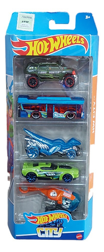 Hotwheels Pack De 5 Autos