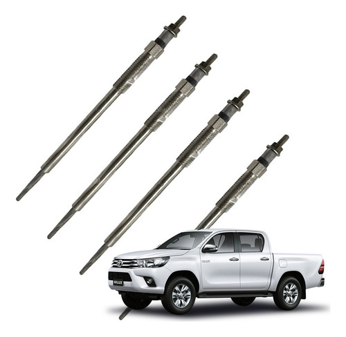 Bujia Incandescente Toyota Hilux Revo 2.8/2.4 2016/2021 4pcs